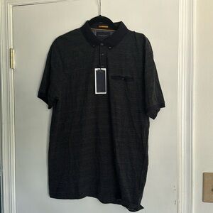 NWT Denim & Flower - Navy Dot Polo Shirt